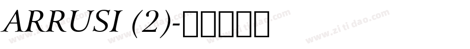 ARRUSI (2)字体转换